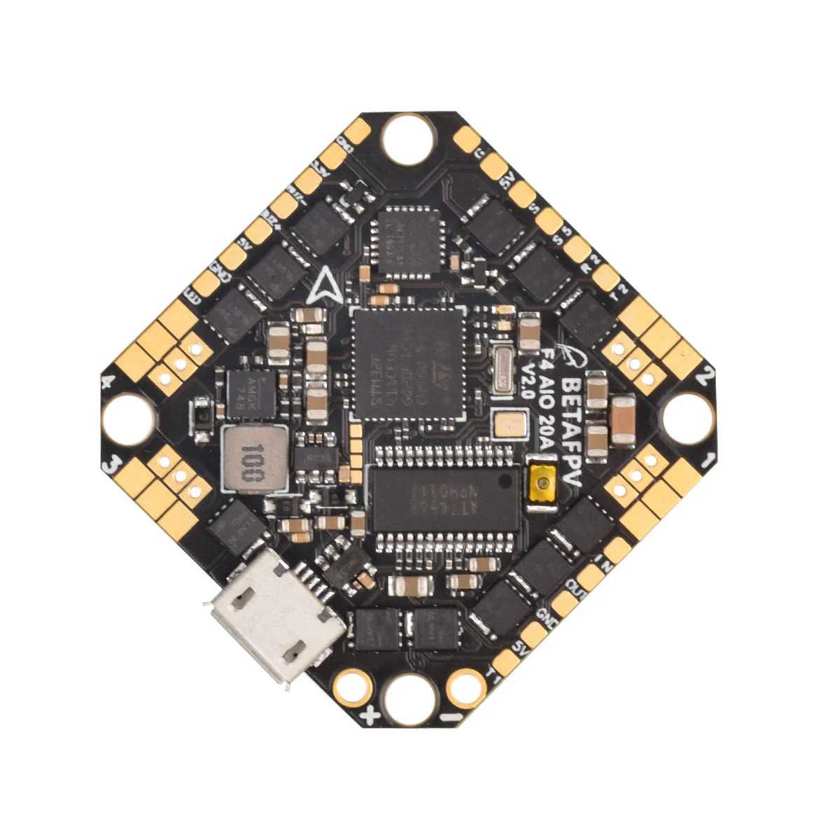 Toothpick F4 2-4S AIO Brushless Flight Controller 20A(BLHeli_S) - Image 3
